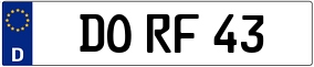 Trailer License Plate